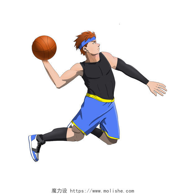 篮球插画PNG素材